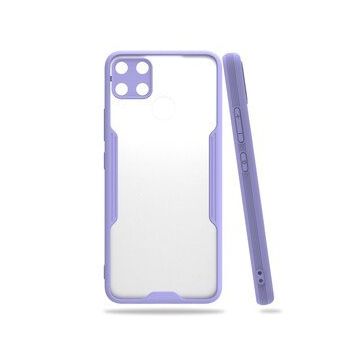 Realme C15 Platin Silikon Lila Kılıf