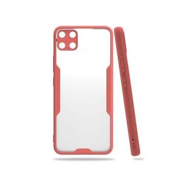 Realme C15 Platin Silikon Pembe Kılıf