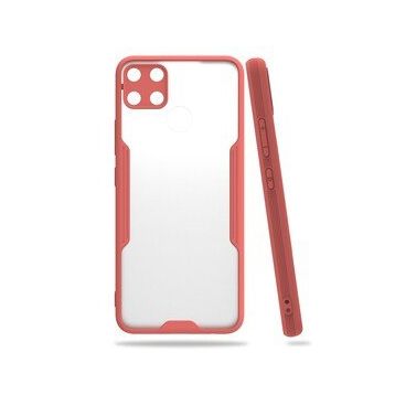 Realme C15 Platin Silikon Pembe Kılıf