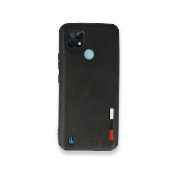 Realme C21 Loop Deri Silikon Siyah Kılıf