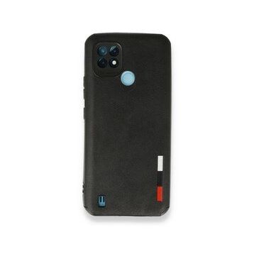Realme C21 Loop Deri Silikon Siyah Kılıf
