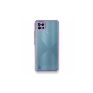 Realme C21 Montreal Silikon Kapak Mor Kılıf