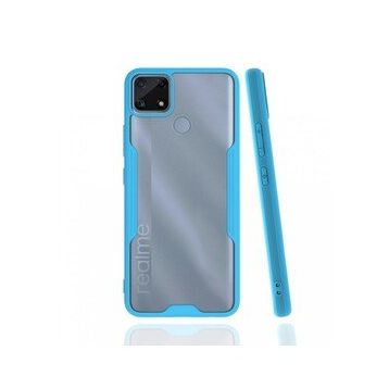 Realme C25 Platin Silikon Mavi Kılıf