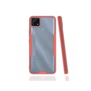 Realme C25 Platin Silikon Pembe Kılıf