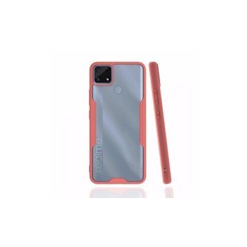 Realme C25 Platin Silikon Pembe Kılıf