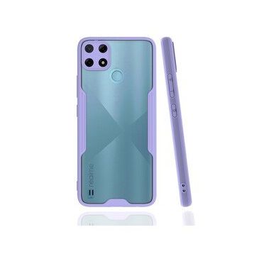 Realme C25Y Platin Silikon Lila Kılıf