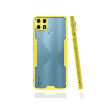 Realme C25Y Platin Silikon Sarı Kılıf