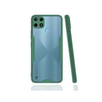 Realme C25Y Platin Silikon Yeşil Kılıf