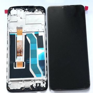 Realme RMX2027 RMX2020 RMX2021 C3 Çıtalı LCD Dokunmatik Ekran