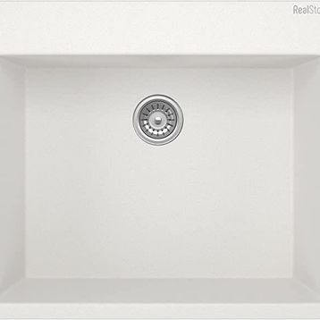 RealStone K002 Didyma 58 Beyaz Granit Eviye