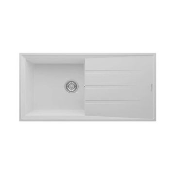 RealStone P012 100 Efes 100x50 cm Beyaz Granit Eviye