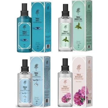 Rebul 4x100 ml Bouquet + Aqua + Green Tea + Ice Kolonya