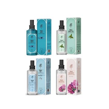 Rebul 4x100 ml Bouquet + Aqua + Green Tea + Ice Kolonya