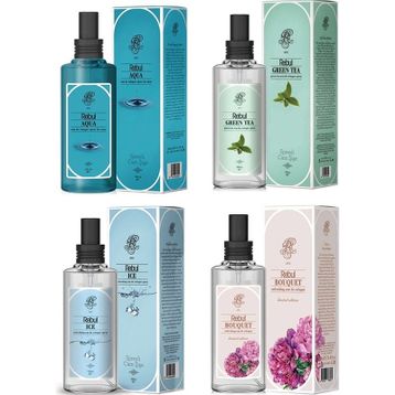 Rebul 4x100 ml Bouquet + Aqua + Green Tea + Ice Kolonya