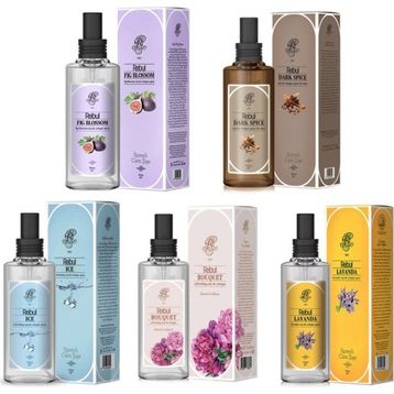 Rebul 5x100 ml Bouquet+Dark Spice+Fig Blossom+İce+Lavanta Sprey Kolonya