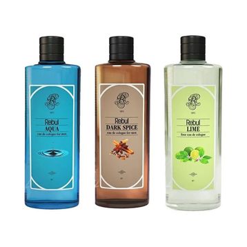 Rebul Aqua 250 ml + Dark Spice 250 ml + Lime 250 ml Kolonya