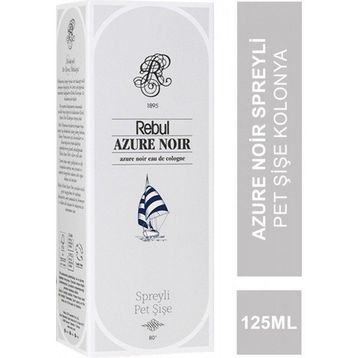 Rebul Azure Noir 125 ml Spreyli Pet Şişe Kolonya