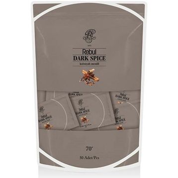 Rebul Dark Spice Poşet 50'li Kolonyalı Mendil