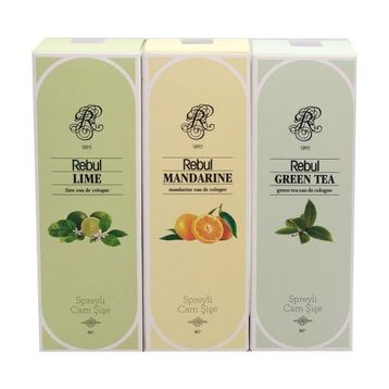 Rebul Lime,Mandalina ,Green Tea Kolonya 3'lü Set 100 ml