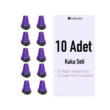 Rebuwo 10 Adet Modüler Kuka Seti