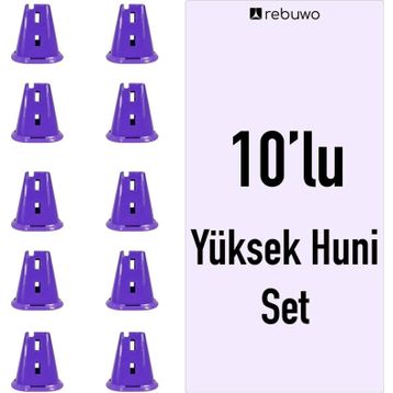 Rebuwo 10 Adet Yüksek Antrenman Huni Seti