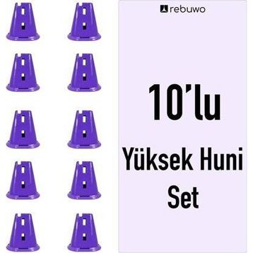 Rebuwo 10 Adet Yüksek Antrenman Huni Seti