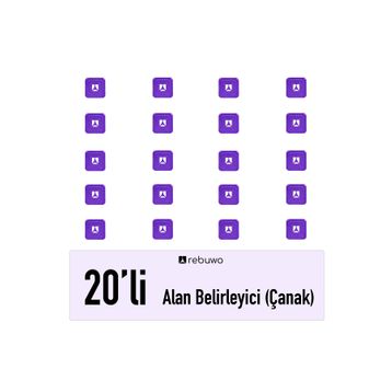 Rebuwo Alan Belirleyici 20 Adet Antrenman Çanağı