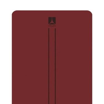 Rebuwo Çift Çizgi Tasarımlı 5 mm Kauçuk Bordo Yoga Pilates Mat