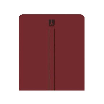 Rebuwo Çift Çizgi Tasarımlı 5 mm Kauçuk Bordo Yoga Pilates Mat