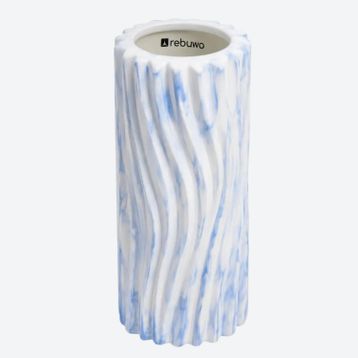 Rebuwo Eva Beyaz Mavi Foam Roller