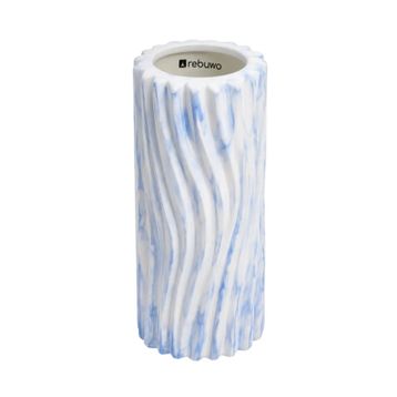 Rebuwo Eva Beyaz Mavi Foam Roller