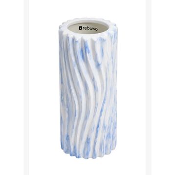 Rebuwo Eva Beyaz Mavi Foam Roller