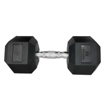 Rebuwo Kauçuk Kaplama Altıgen 17.5 kg Hex Dambıl