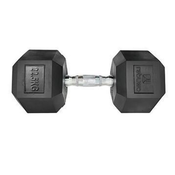 Rebuwo Kauçuk Kaplama Altıgen 22.5 kg Hex Dambıl