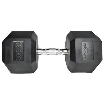 Rebuwo Kauçuk Kaplama Altıgen 32.5 kg Hex Dambıl