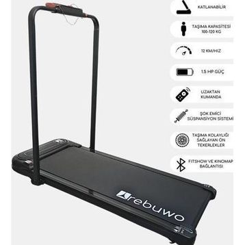 Rebuwo RW12 Bluetoothlu Uzaktan Kumandalı Katlanabilir Koşu Bandı
