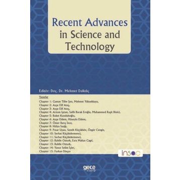 Recent Advances in Science and Technology - Gamze Tilbe Şen