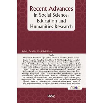 Recent Advances in Social Science Education and Humanities Research - A. Baran Dural