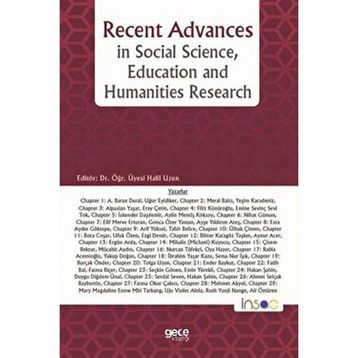 Recent Advances in Social Science Education and Humanities Research - A. Baran Dural