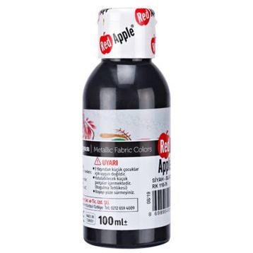 Red Apple 100 ml Siyah Kumaş Boyası