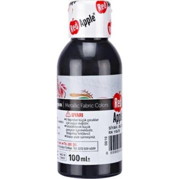 Red Apple 100 ml Siyah Kumaş Boyası