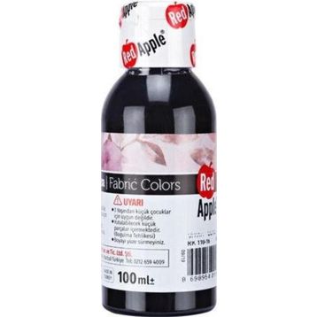 Red Apple 100 ml Siyah Kumaş Boyası