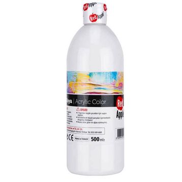 Red Apple 500 ml Beyaz Akrilik Boya