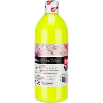Red Apple 500 ml Sarı Neon Kumaş Boyası
