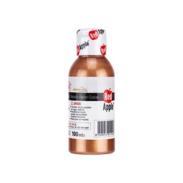 Red Apple Metalik Yaldız 100 ml Bakır Kumaş Boyası