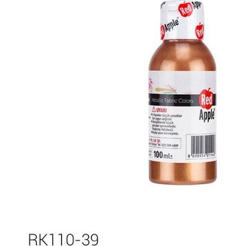 Red Apple Metalik Yaldız 100 ml Bakır Kumaş Boyası