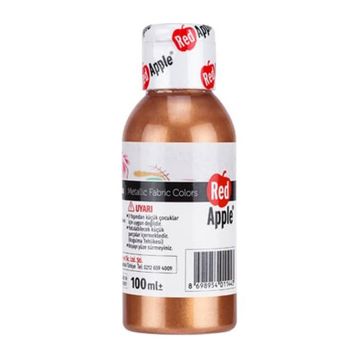 Red Apple Metalik Yaldız 100 ml Bakır Kumaş Boyası