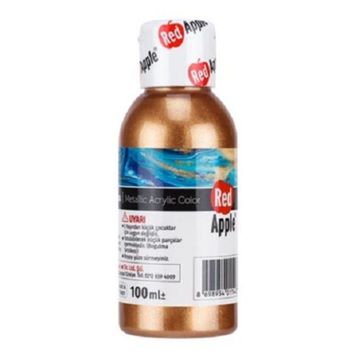 Red Apple RA110-39 Bakır 100 gr Metalik Yaldız Akrilik Boya