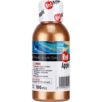 Red Apple RA110-39 Bakır 100 gr Metalik Yaldız Akrilik Boya