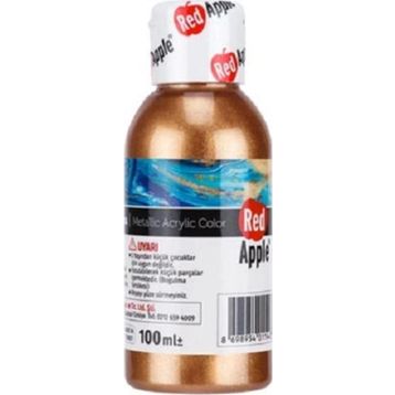 Red Apple RA110-39 Bakır 100 gr Metalik Yaldız Akrilik Boya